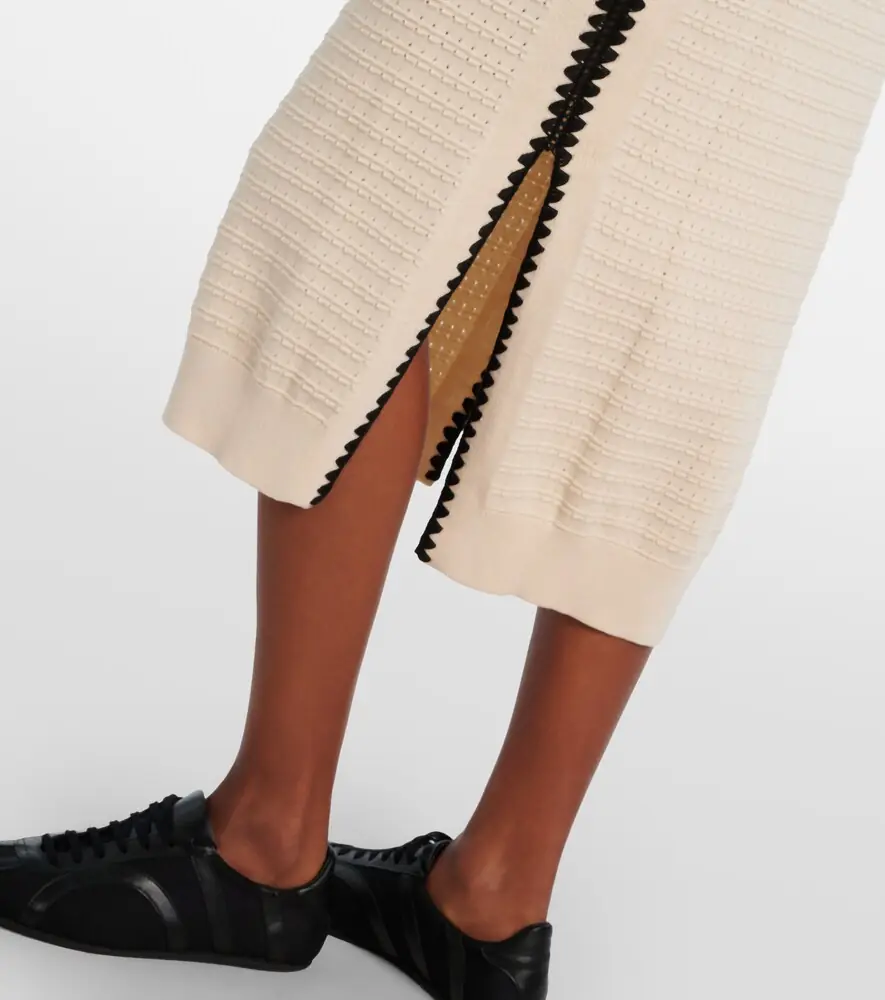 Varley Dwight knitted cotton midi dress | Thumbnail 3