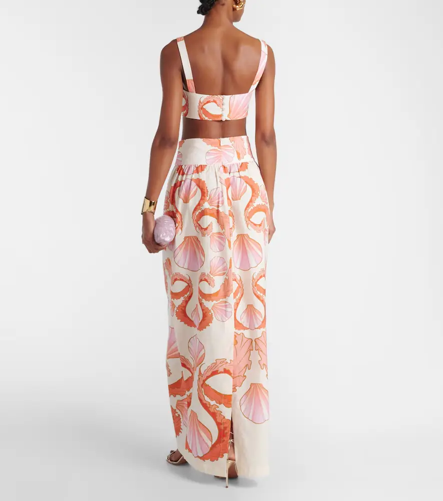 ADRIANA DEGREAS Seashell printed cotton bra top | Thumbnail 2 ADRIANA DEGREAS Seashell printed cotton bra top | Thumbnail 2