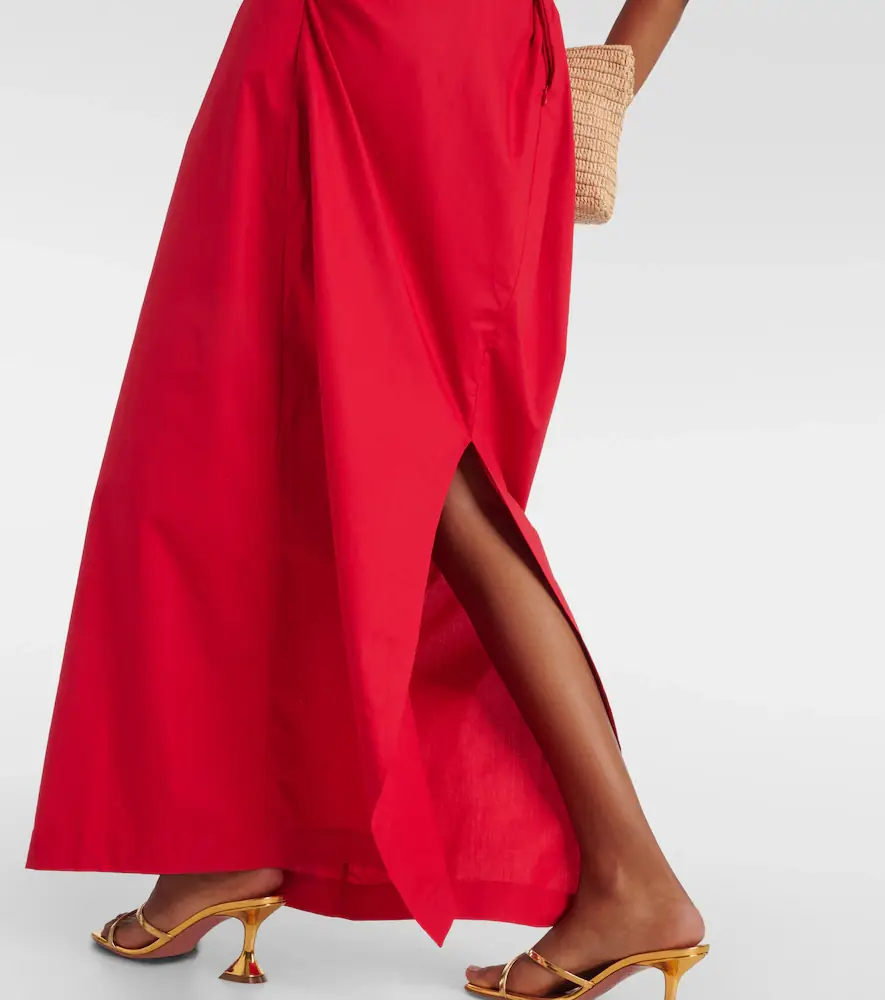 ADRIANA DEGREAS Gathered cotton jersey maxi dress | Thumbnail 2 ADRIANA DEGREAS Gathered cotton jersey maxi dress | Thumbnail 2