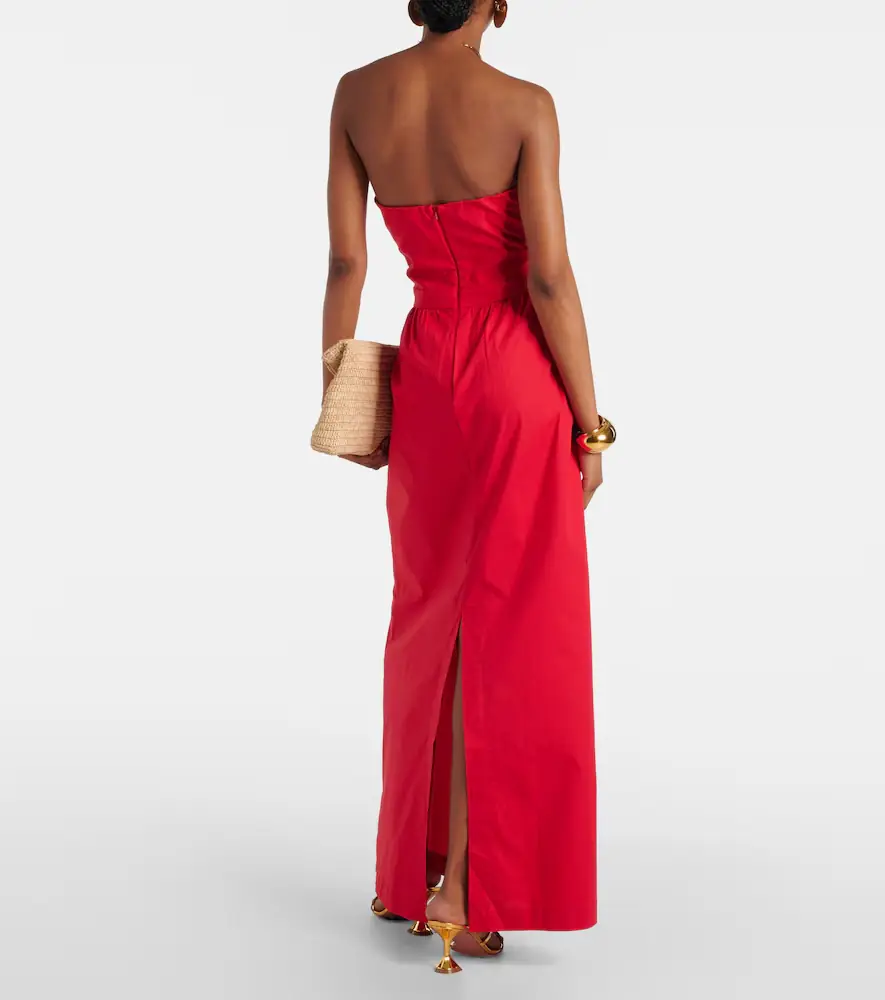 ADRIANA DEGREAS Gathered cotton jersey maxi dress | Thumbnail 4 ADRIANA DEGREAS Gathered cotton jersey maxi dress | Thumbnail 4