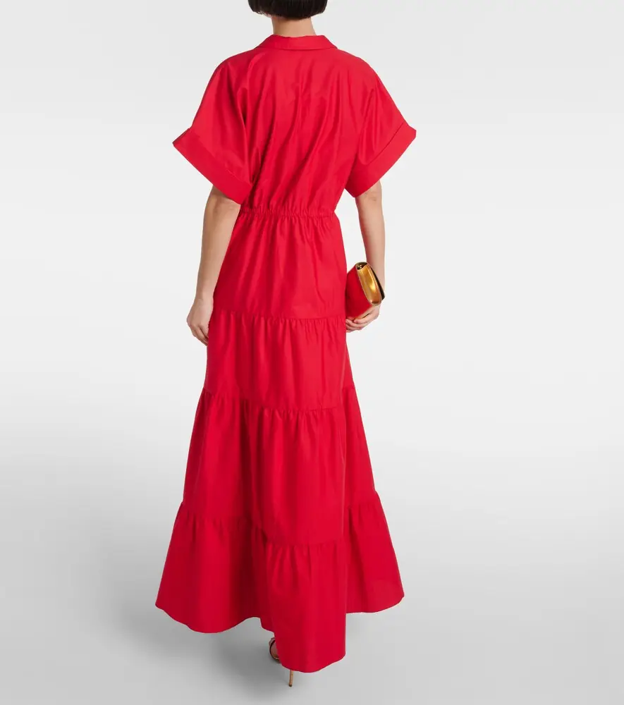 ADRIANA DEGREAS Tiered cotton maxi dress | Thumbnail 3 ADRIANA DEGREAS Tiered cotton maxi dress | Thumbnail 3