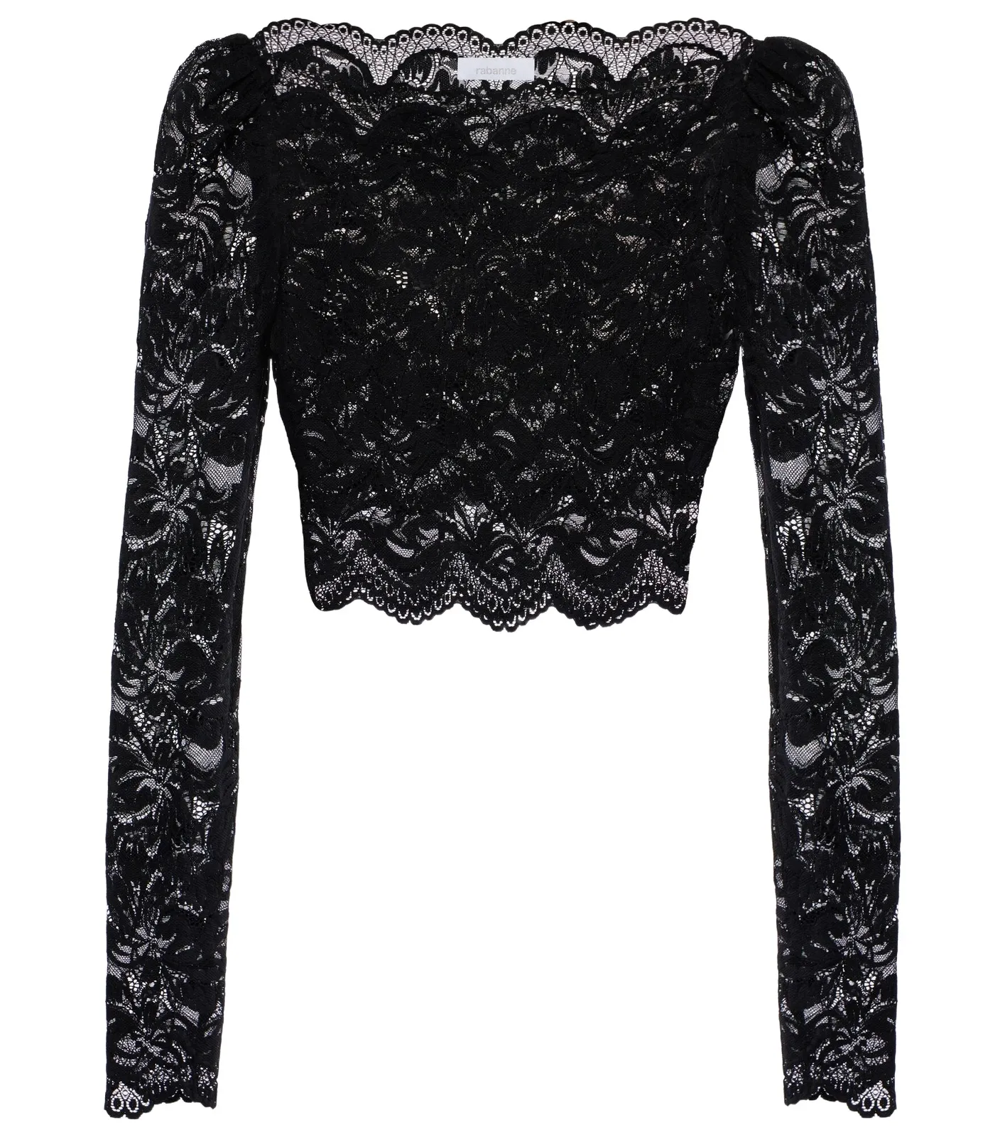 Rabanne Floral lace crop top