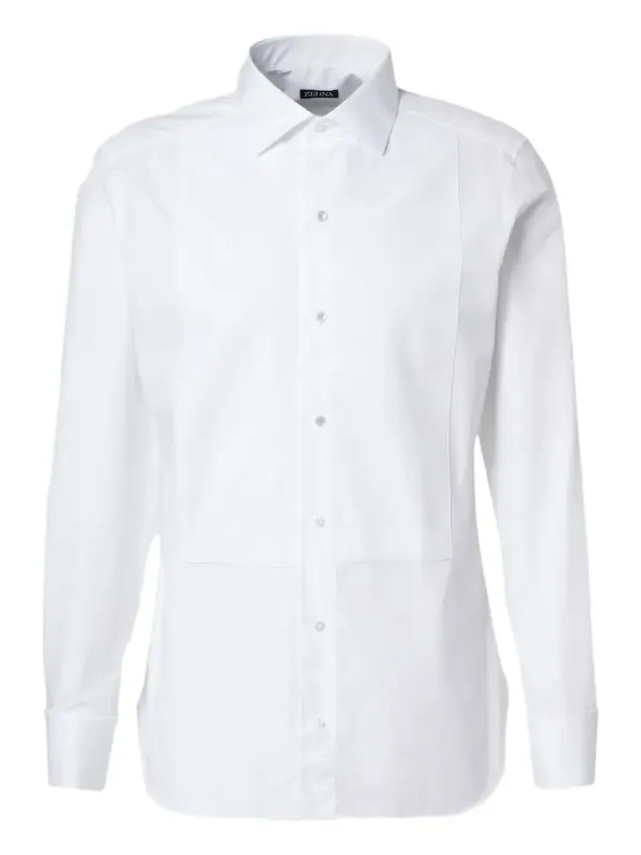 Zegna Cotton tuxedo shirt