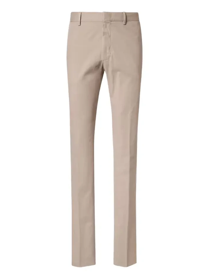 Cotton-blend straight pants Cotton-blend straight pants