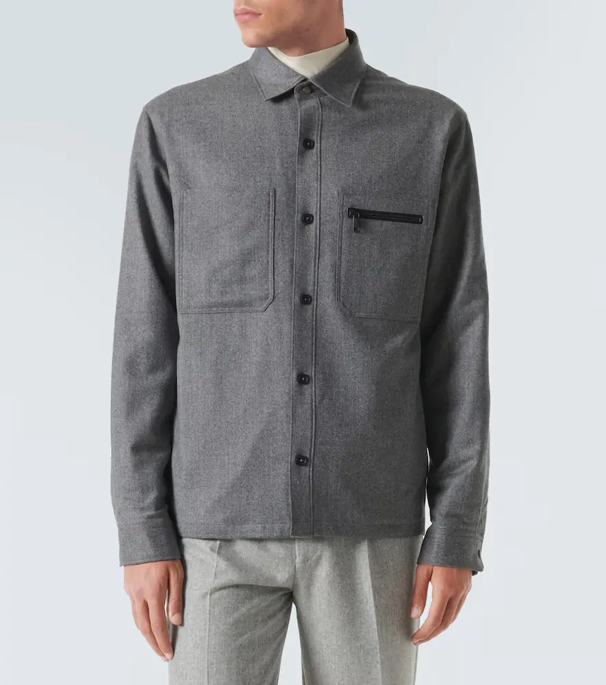 Zegna Padded wool mélange overshirt | Thumbnail 2 Zegna Padded wool mélange overshirt | Thumbnail 2