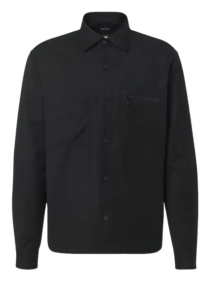 Zegna Technical wool overshirt