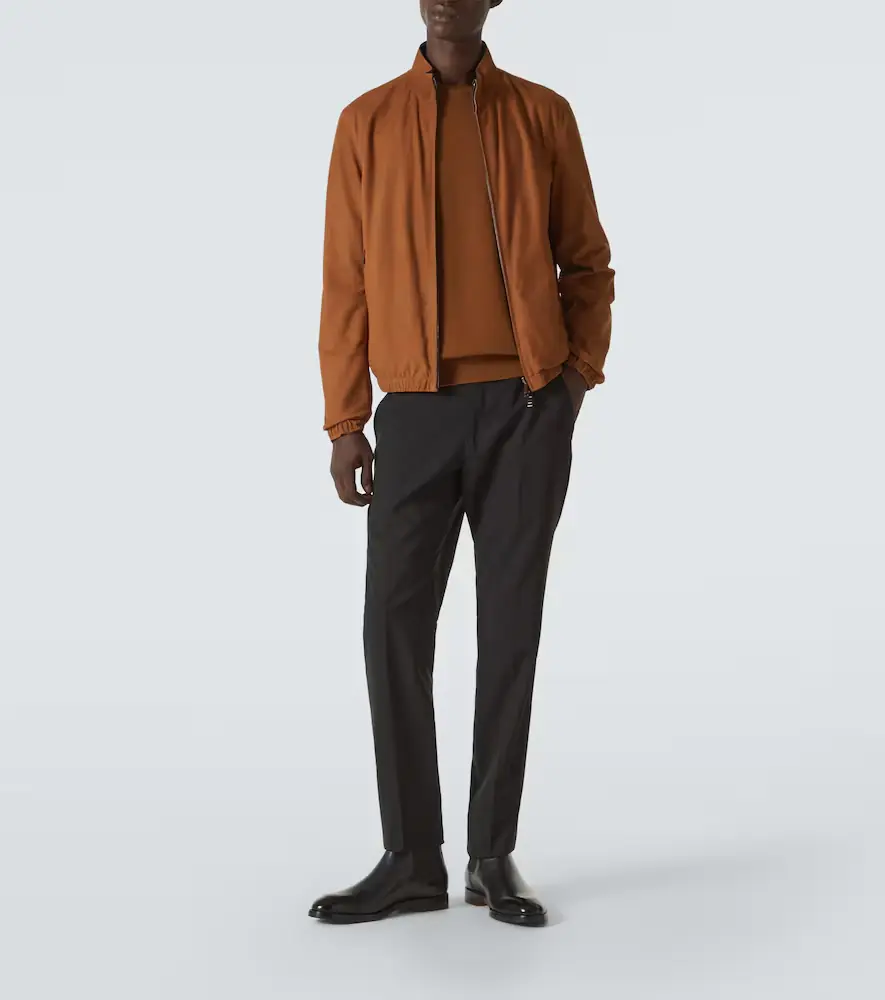 Zegna Reversible leather blouson | Thumbnail 5