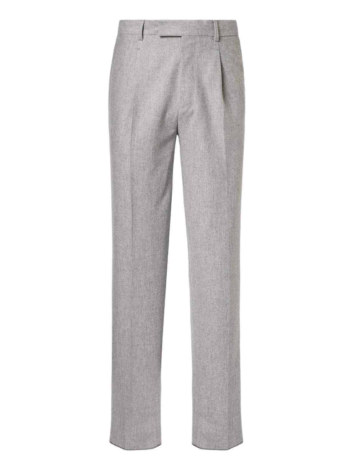 Wool straight pants