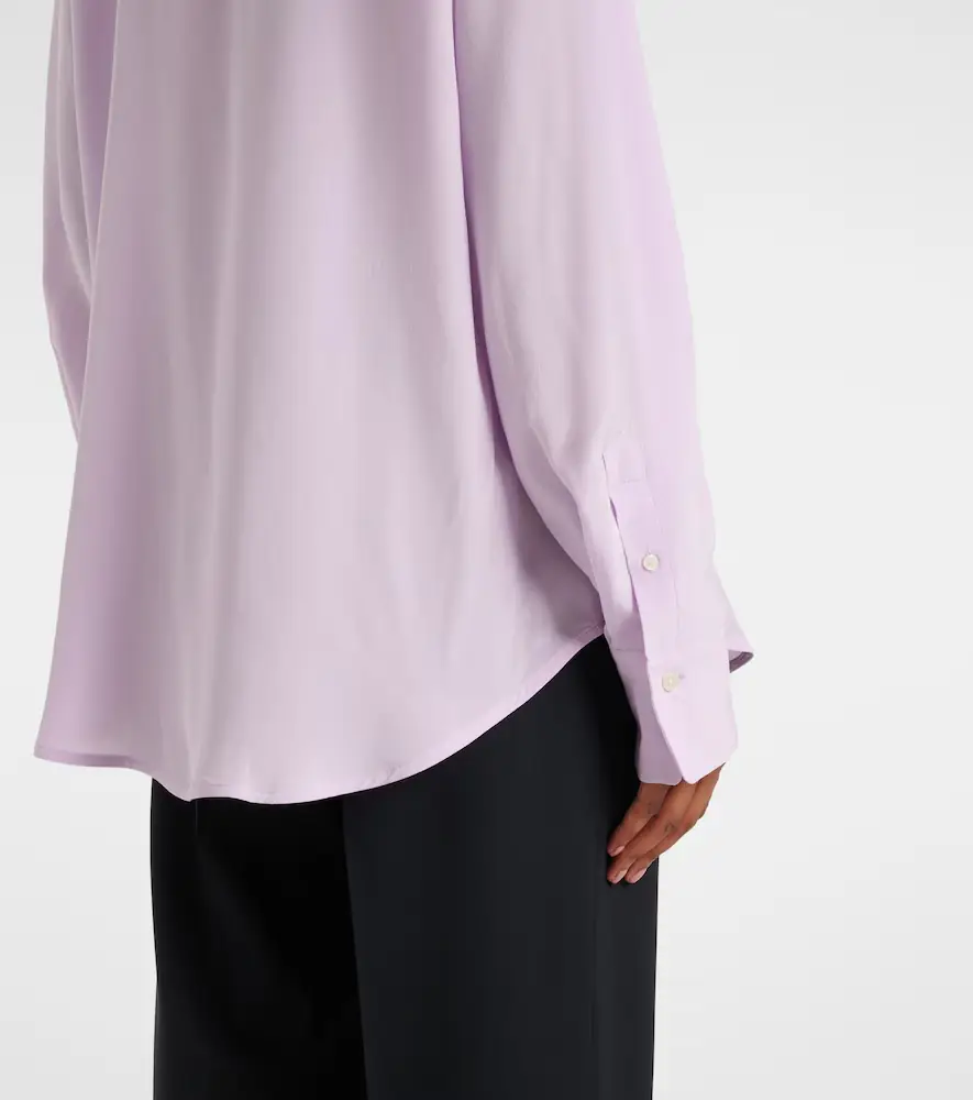 Victoria Beckham Ruffled asymmetric silk blouse | Thumbnail 7 Victoria Beckham Ruffled asymmetric silk blouse | Thumbnail 7
