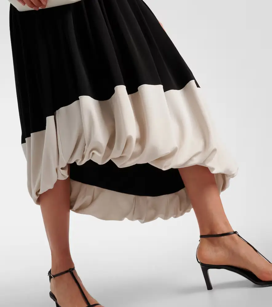 Victoria Beckham Colorblocked jersey midi dress | Thumbnail 4 Victoria Beckham Colorblocked jersey midi dress | Thumbnail 4