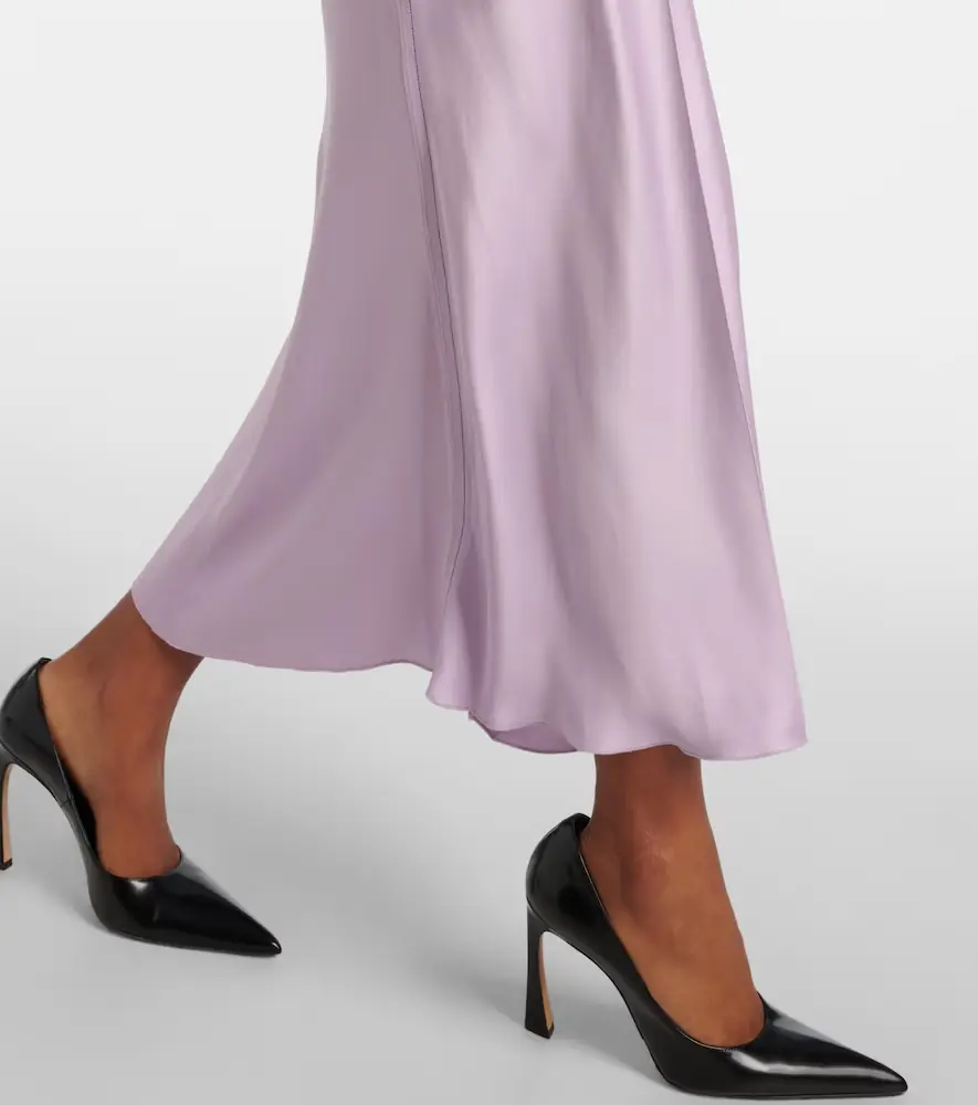 Victoria Beckham Gathered satin midi dress | Thumbnail 5
