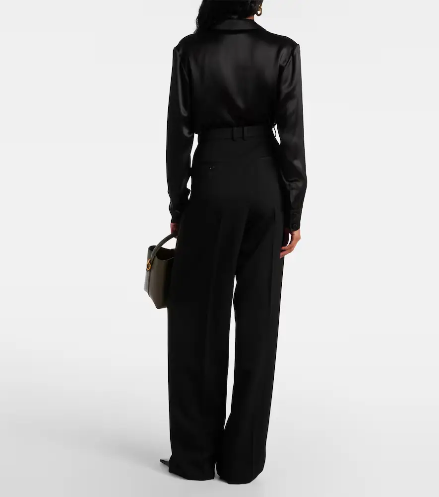 Saint Laurent High-rise wool wide-leg pants | Thumbnail 2
