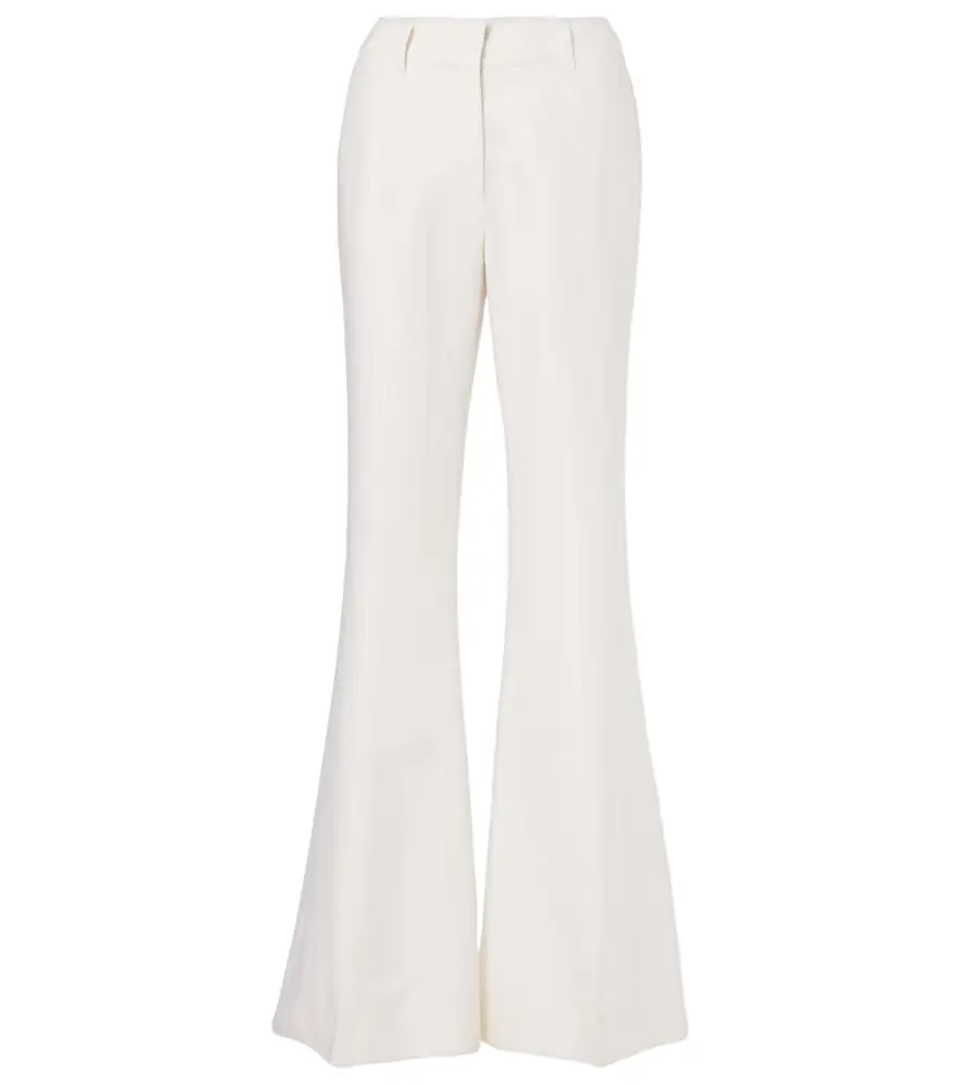 Gabriela Hearst Rhein high-rise linen and wool-blend flared pants | Image 1 Gabriela Hearst Rhein high-rise linen and wool-blend flared pants | Image 1