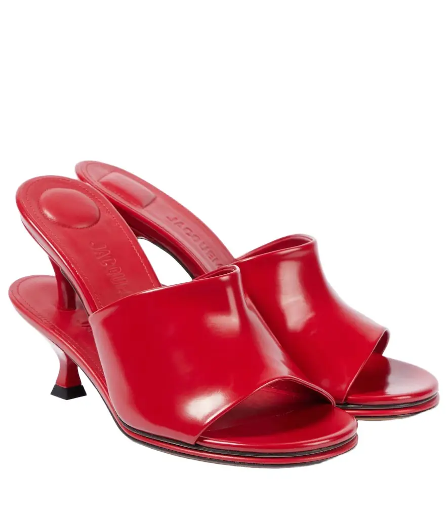 Jacquemus Les Doubles Mules leather mules