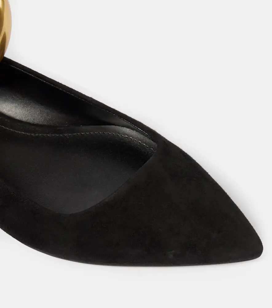 Isabel Marant Leanor embellished leather ballet flats | Thumbnail 2