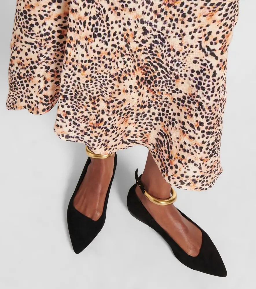 Isabel Marant Leanor embellished leather ballet flats | Thumbnail 6