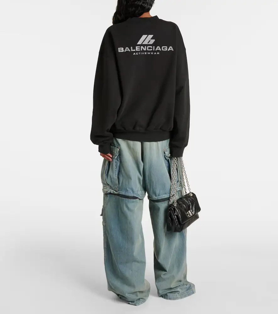 Balenciaga Crewneck cotton jersey sweatshirt | Thumbnail 5 Balenciaga Crewneck cotton jersey sweatshirt | Thumbnail 5