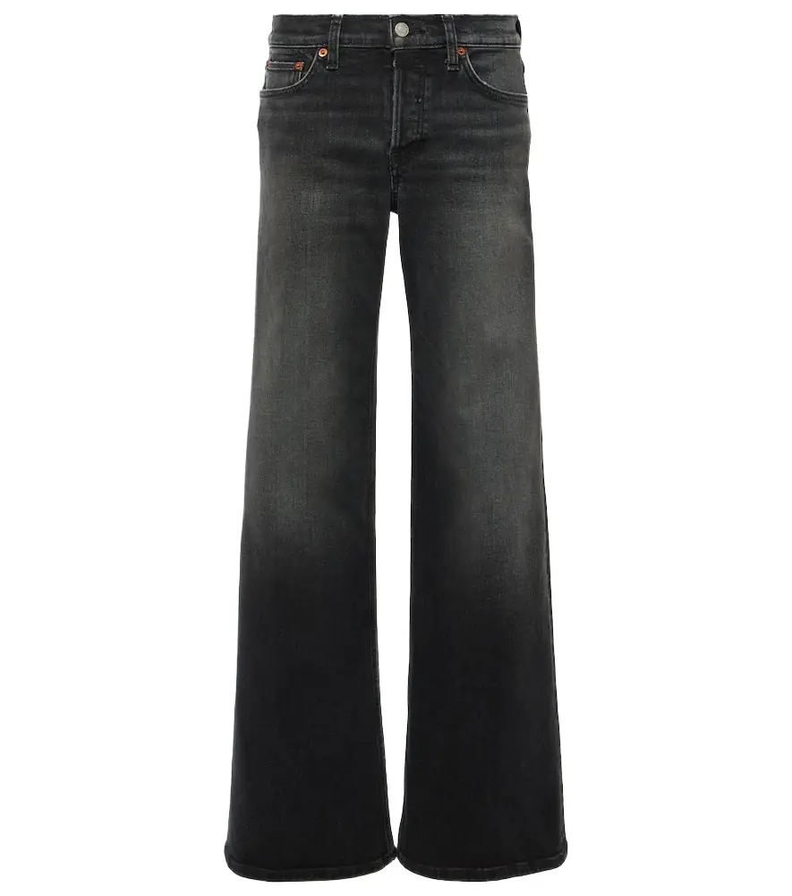 RE/DONE Mid-rise wide-leg jeans