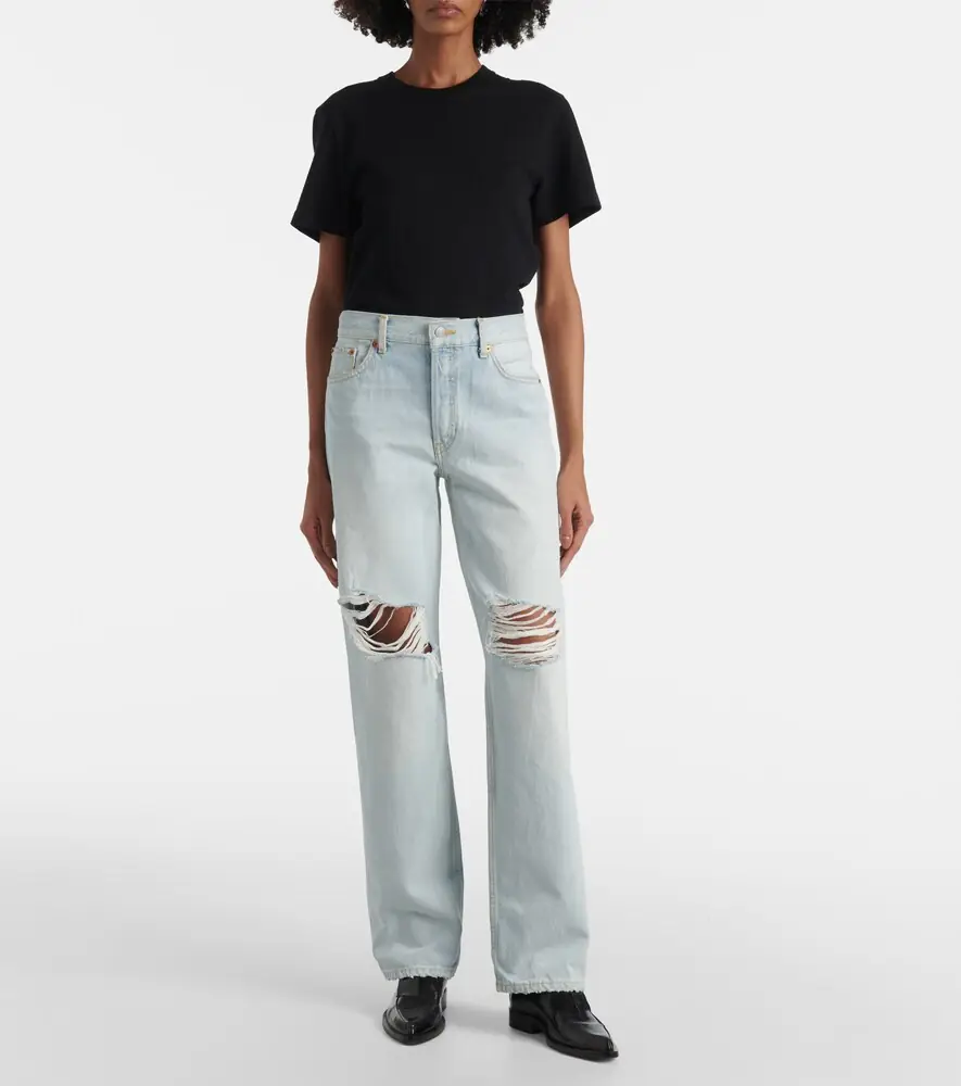 RE/DONE Loose Long distressed straight jeans | Thumbnail 3 RE/DONE Loose Long distressed straight jeans | Thumbnail 3