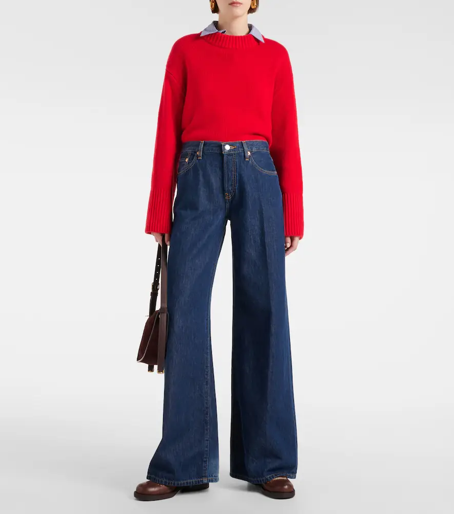 RE/DONE Palazzo mid-rise wide-leg jeans | Thumbnail 6