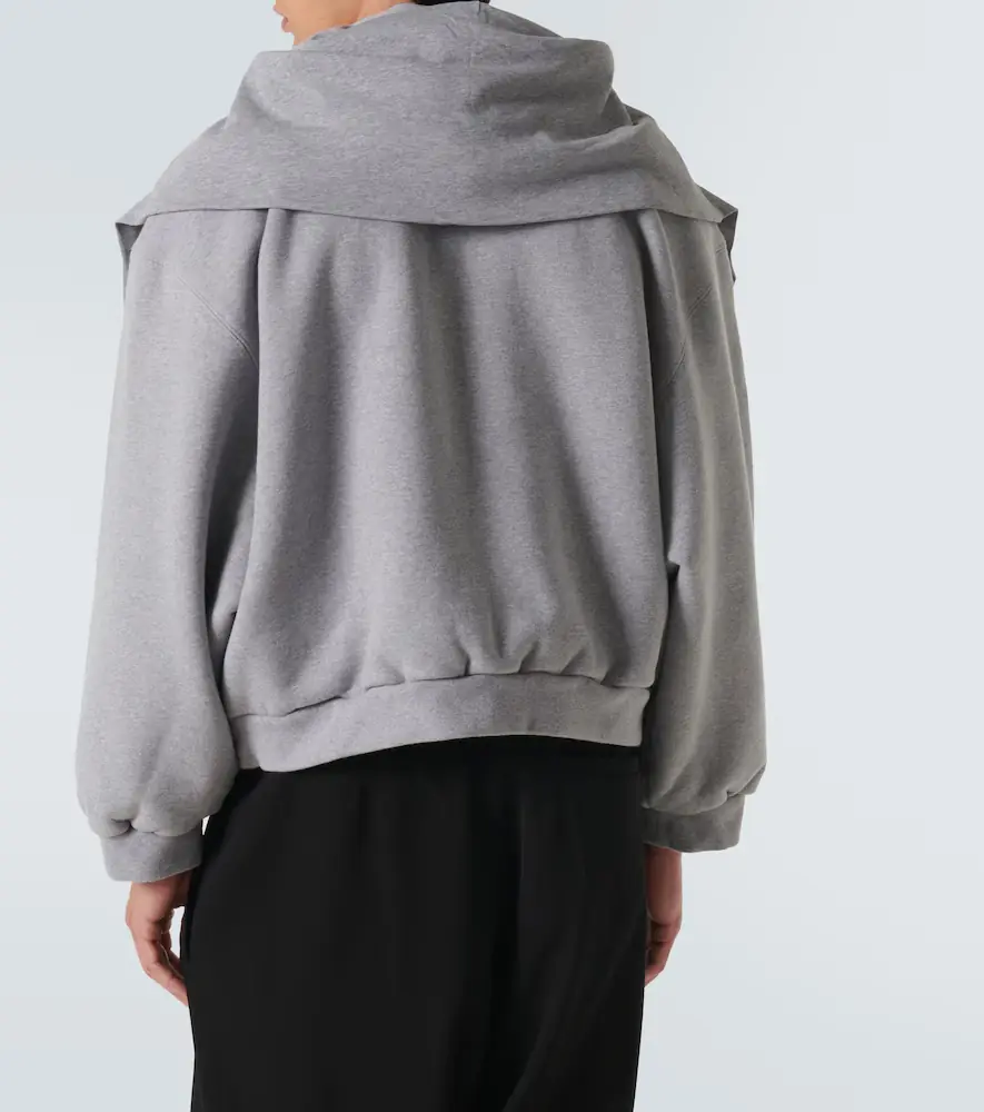 Balenciaga Incognito deconstructed cotton jersey hoodie | Thumbnail 2 Balenciaga Incognito deconstructed cotton jersey hoodie | Thumbnail 2