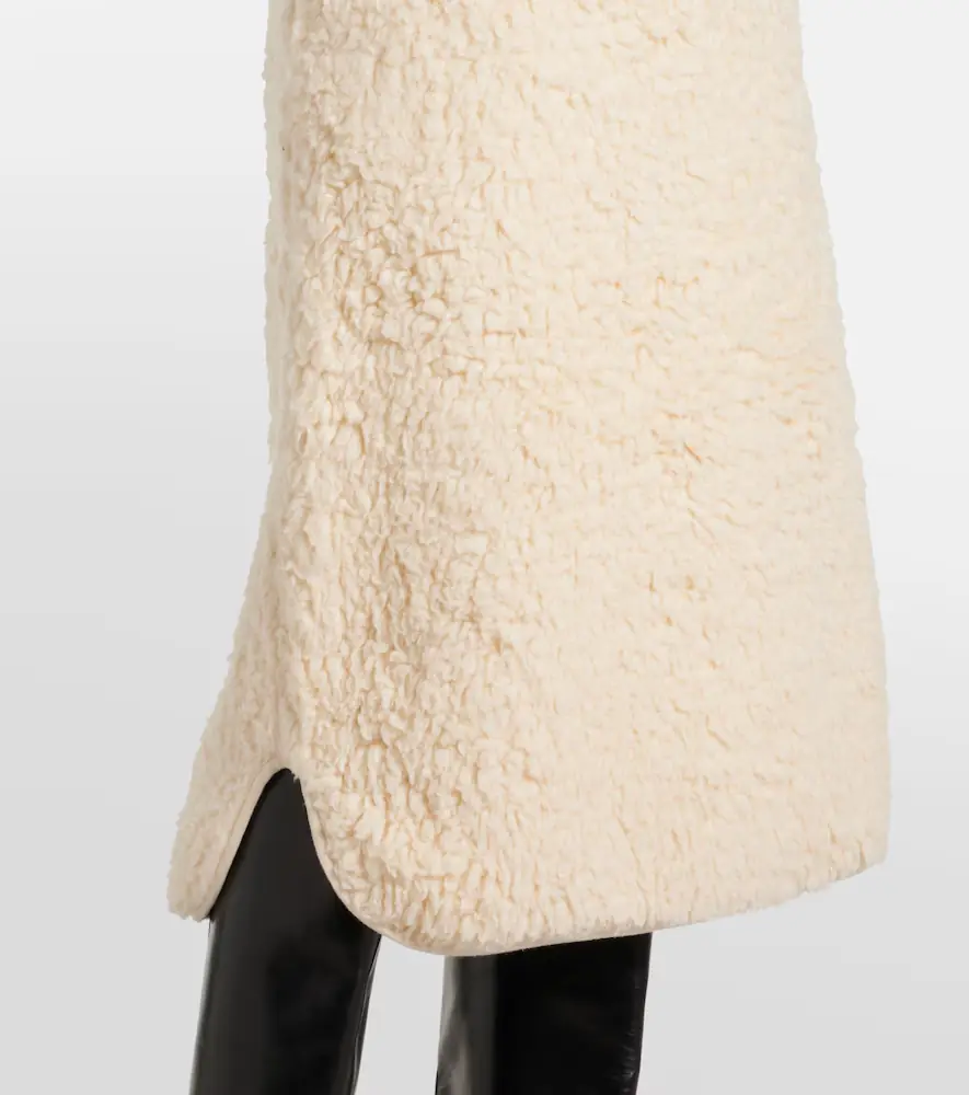 Jil Sander Cotton fleece midi skirt | Thumbnail 4 Jil Sander Cotton fleece midi skirt | Thumbnail 4