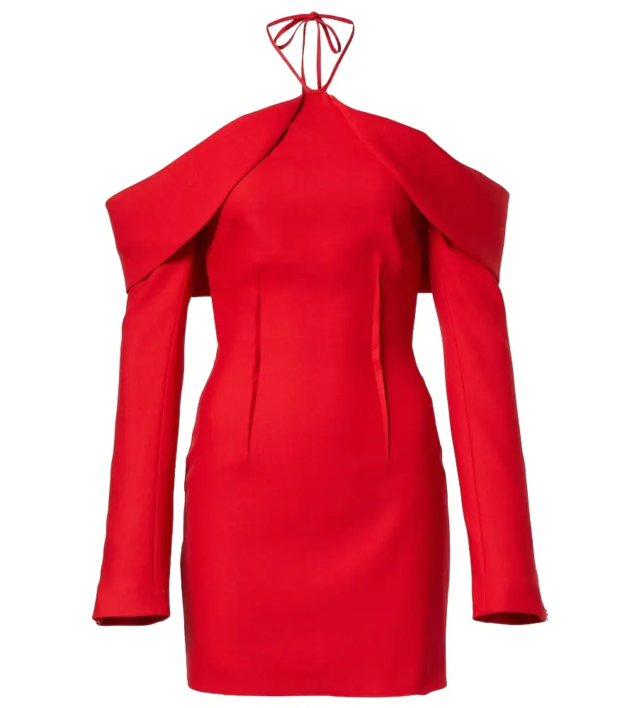 David Koma Wool-blend minidress | Image 1 David Koma Wool-blend minidress | Image 1