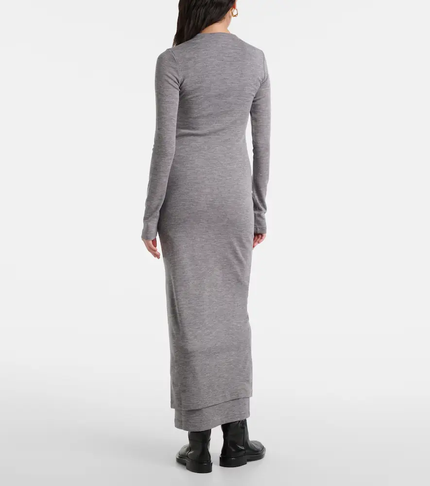 Jil Sander Virgin wool midi dress | Thumbnail 4