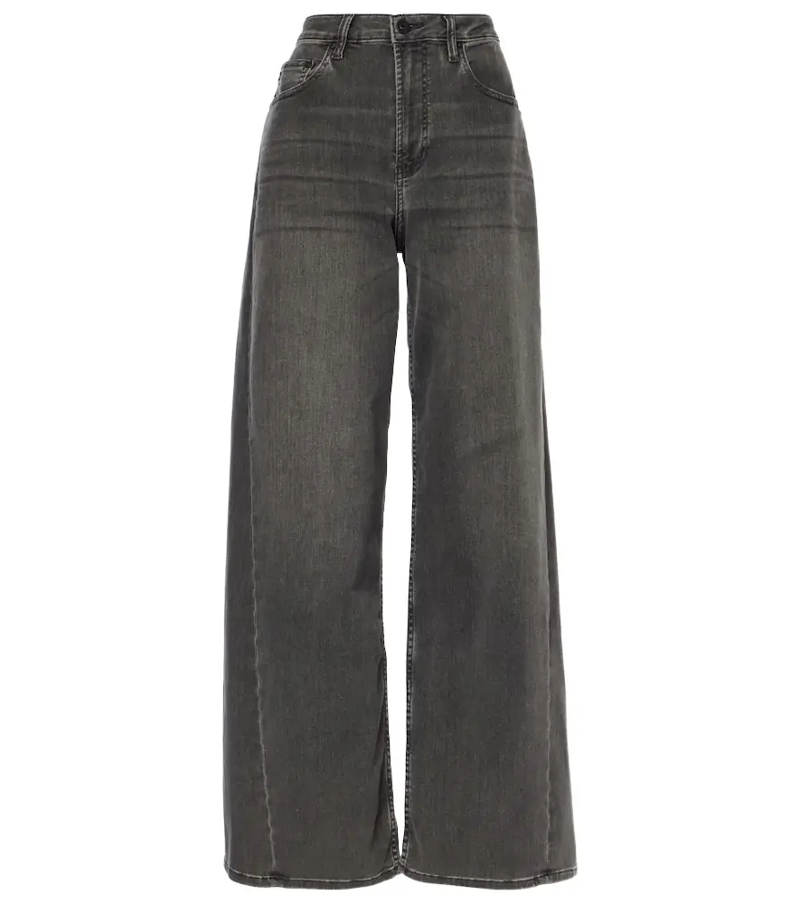 AG Jeans Mid-rise wide-leg jeans