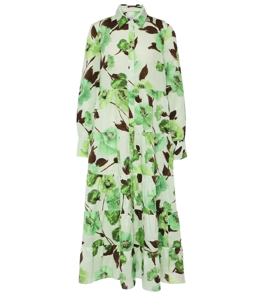 Erdem Floral cotton shirt dress
