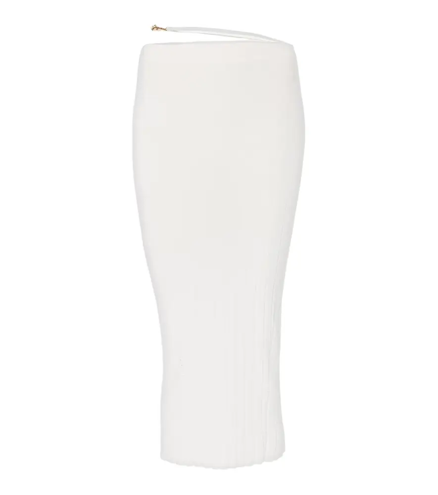 Jacquemus Pralù scalloped midi skirt