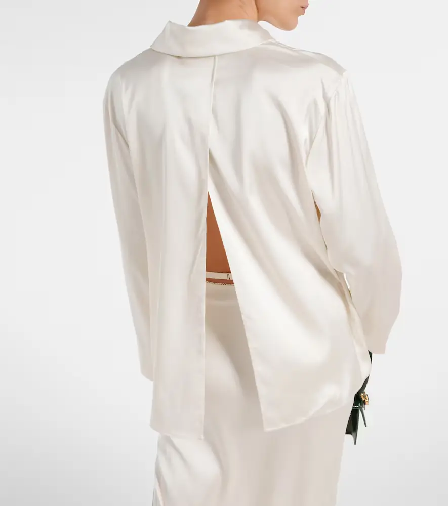 Jacquemus La Chemise Notte satin top | Thumbnail 2 Jacquemus La Chemise Notte satin top | Thumbnail 2