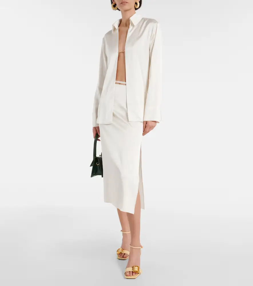 Jacquemus La Chemise Notte satin top | Thumbnail 3 Jacquemus La Chemise Notte satin top | Thumbnail 3