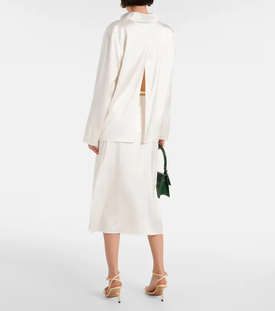 Jacquemus La Chemise Notte satin top | Thumbnail 4 Jacquemus La Chemise Notte satin top | Thumbnail 4