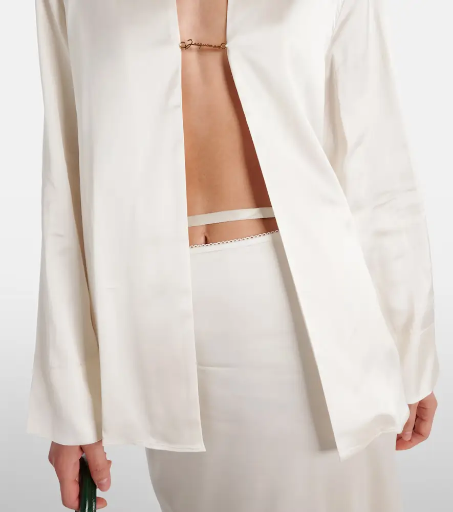 Jacquemus La Chemise Notte satin top | Thumbnail 6 Jacquemus La Chemise Notte satin top | Thumbnail 6