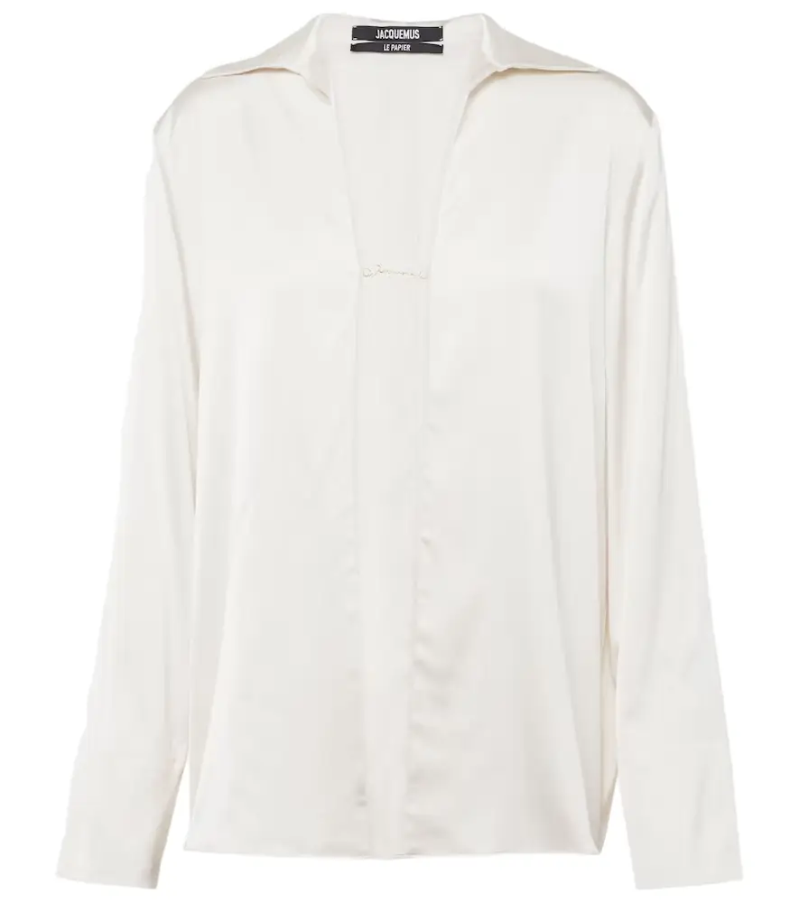 Jacquemus La Chemise Notte satin top