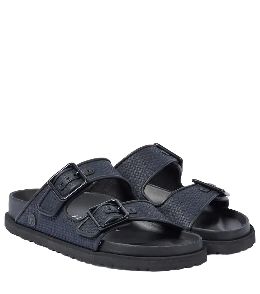 Birkenstock 1774 Arizona Luxe raffia sandals | Image 1 Birkenstock 1774 Arizona Luxe raffia sandals | Image 1