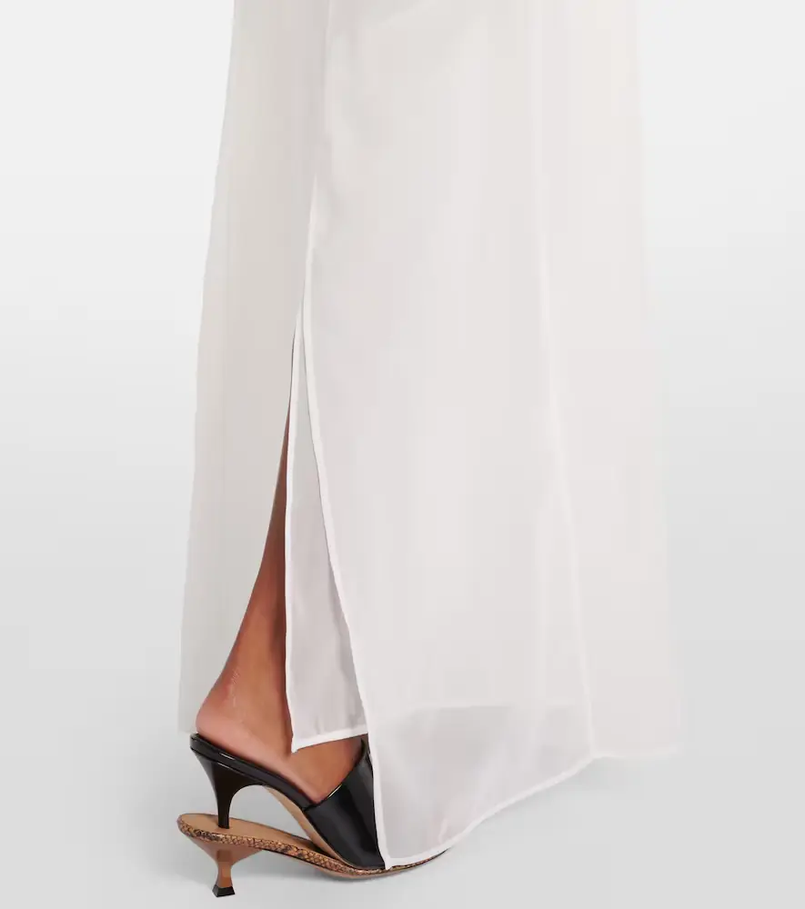Jacquemus Peplo jersey and muslin maxi dress | Thumbnail 2 Jacquemus Peplo jersey and muslin maxi dress | Thumbnail 2
