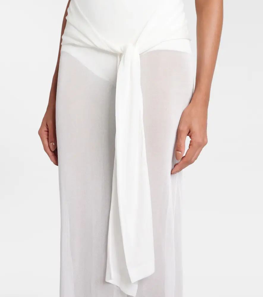 Jacquemus La Robe Maille Nodo sheer gown | Thumbnail 5