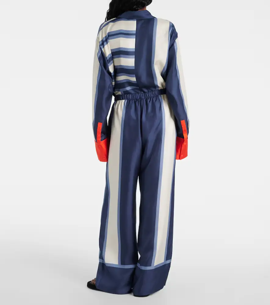 SIR. Dazed printed silk palazzo pants | Thumbnail 3