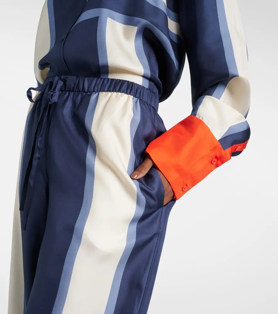 SIR. Dazed printed silk palazzo pants | Thumbnail 4