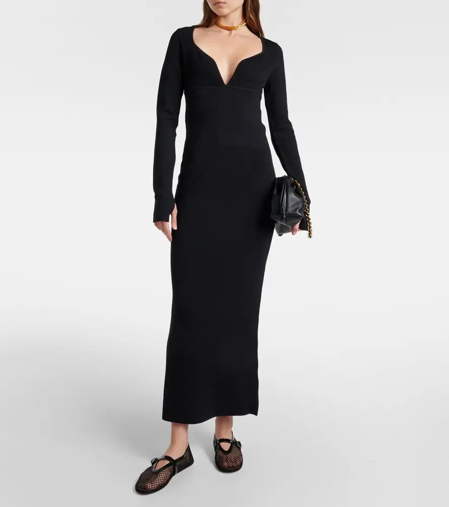 SIR. Helena ribbed-knit maxi dress | Thumbnail 3