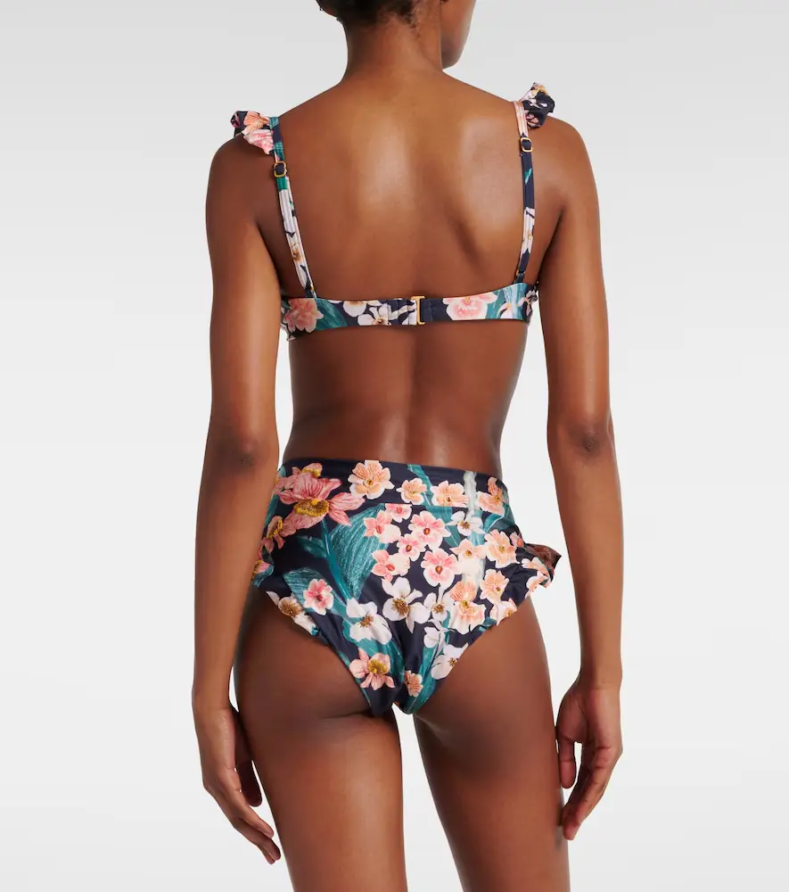 Agua by Agua Bendita Kiwi Danza floral bikini top | Thumbnail 2