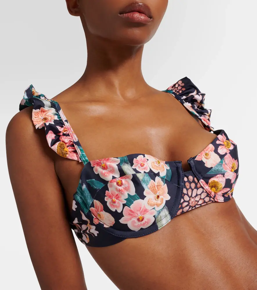 Agua by Agua Bendita Kiwi Danza floral bikini top | Thumbnail 4