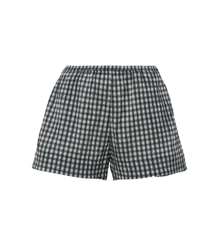 Ganni Checked seersucker shorts | Image 1 Ganni Checked seersucker shorts | Image 1
