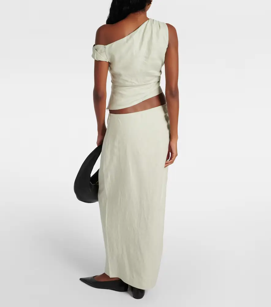 SIR. Iris asymmetric linen maxi skirt | Thumbnail 3 SIR. Iris asymmetric linen maxi skirt | Thumbnail 3