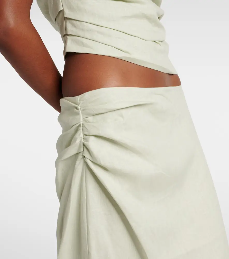 SIR. Iris asymmetric linen maxi skirt | Thumbnail 4 SIR. Iris asymmetric linen maxi skirt | Thumbnail 4