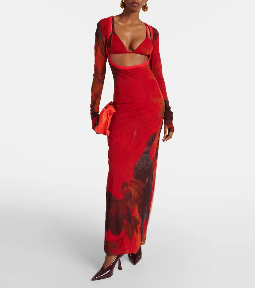 SIR. Libertine printed cutout maxi dress | Thumbnail 2