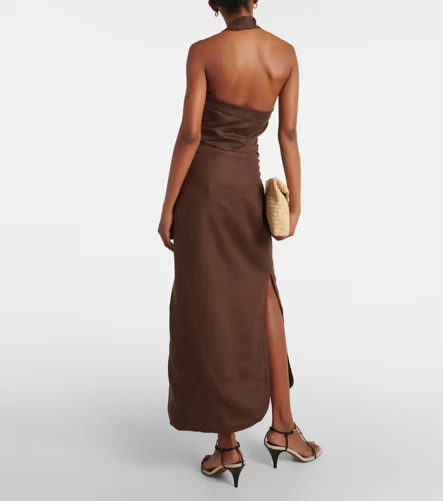 SIR. Jerry linen midi skirt | Thumbnail 4 SIR. Jerry linen midi skirt | Thumbnail 4