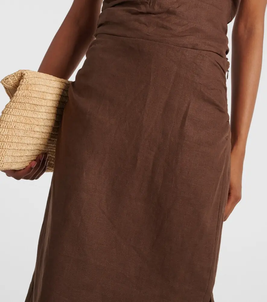 SIR. Jerry linen midi skirt | Thumbnail 5 SIR. Jerry linen midi skirt | Thumbnail 5